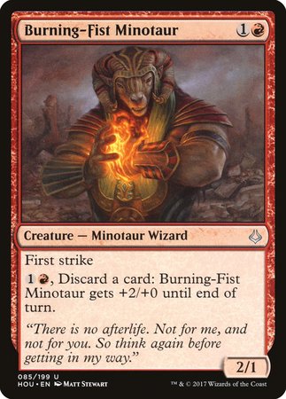 Burning-Fist Minotaur [Hour of Devastation] | Cracking-Singles