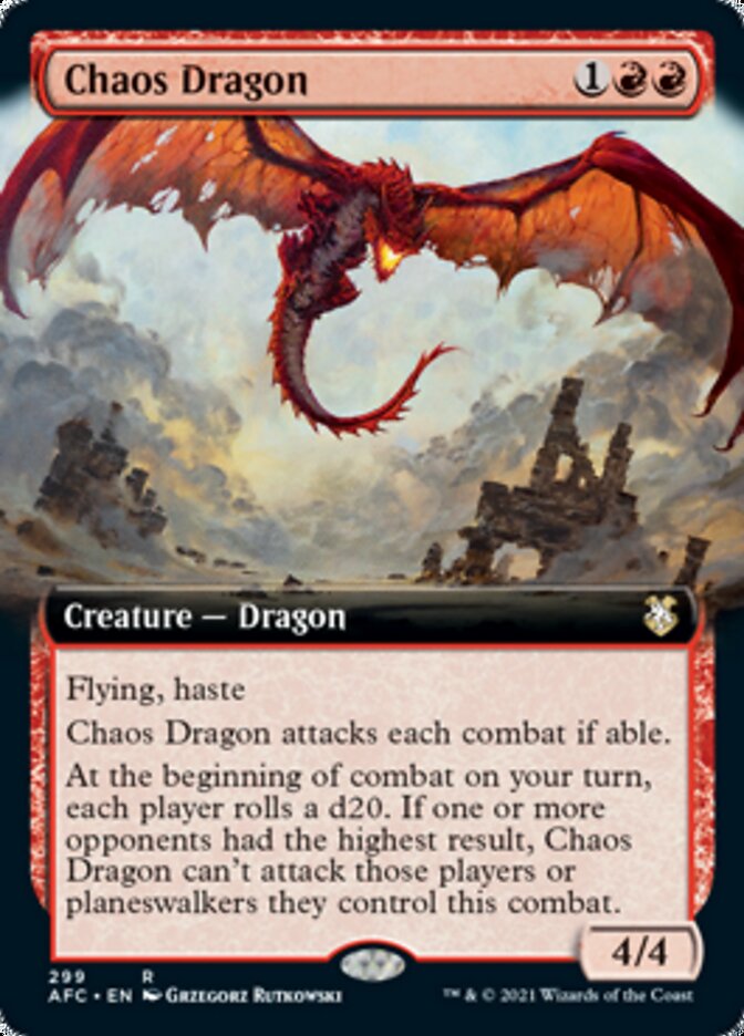 Chaos Dragon (Extended) [Dungeons & Dragons: Adventures in the Forgotten Realms Commander] | Cracking-Singles