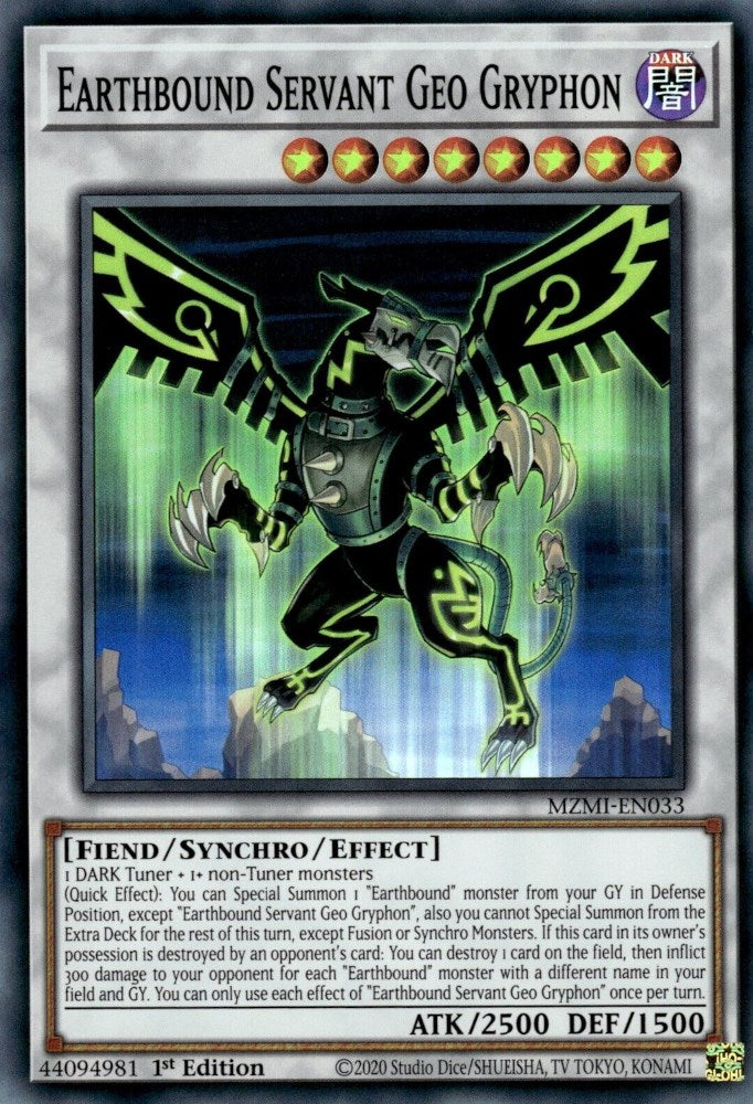 Earthbound Servant Geo Gryphon [MZMI-EN033] Super Rare | Cracking-Singles