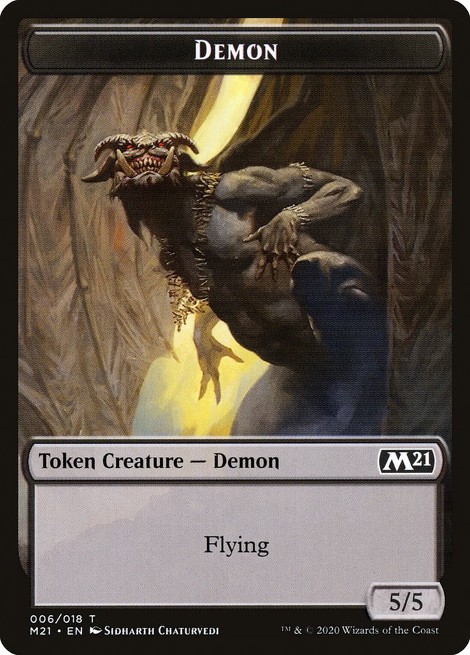Demon Token [Core Set 2021] | Cracking-Singles
