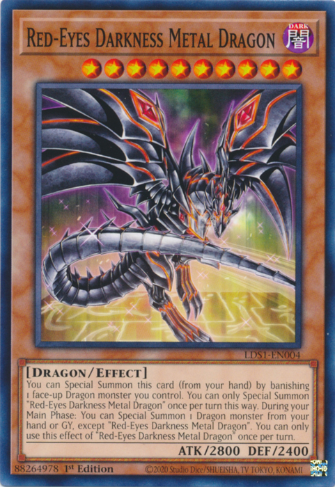 Red-Eyes Darkness Metal Dragon [LDS1-EN004] Common | Cracking-Singles