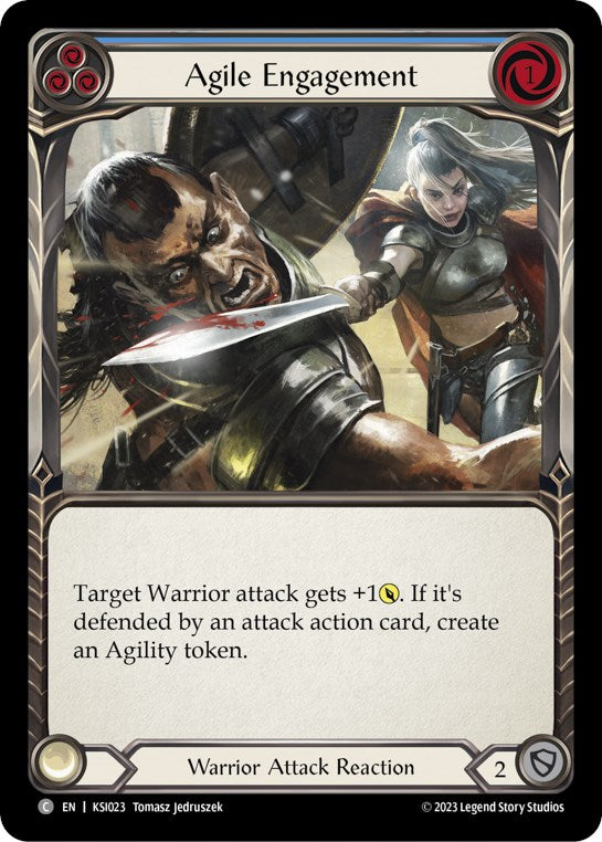 Agile Engagement (Blue) [KSI023] (Heavy Hitters Kassai Blitz Deck) | Cracking-Singles
