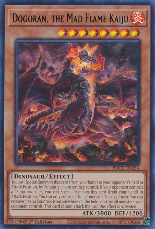 Dogoran, the Mad Flame Kaiju [BLC1-EN033] Ultra Rare | Cracking-Singles