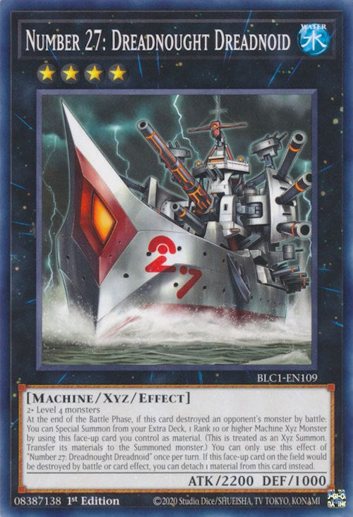 Number 27: Dreadnought Dreadnoid [BLC1-EN109] Common | Cracking-Singles