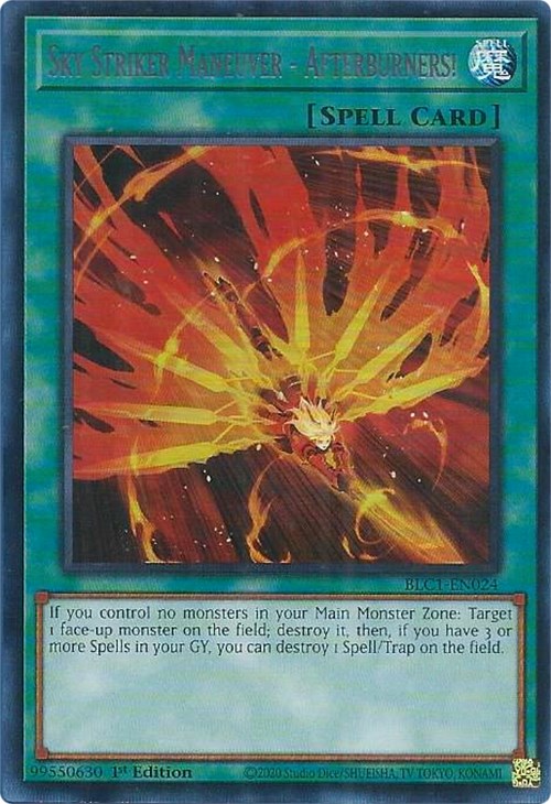 Sky Striker Maneuver - Afterburners! (Silver) [BLC1-EN024] Ultra Rare | Cracking-Singles