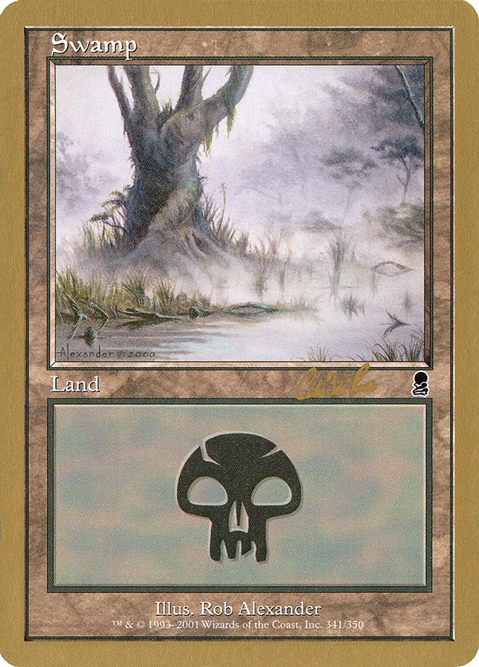 Swamp (cr341) (Carlos Romao) [World Championship Decks 2002] | Cracking-Singles