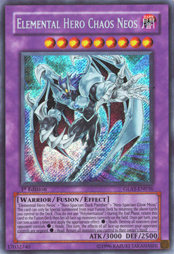 Elemental Hero Chaos Neos [GLAS-EN036] Secret Rare | Cracking-Singles