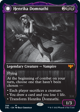 Henrika Domnathi // Henrika, Infernal Seer [Innistrad: Double Feature] | Cracking-Singles