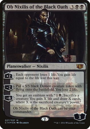 Ob Nixilis of the Black Oath (Commander 2014) [Commander 2014 Oversized] | Cracking-Singles