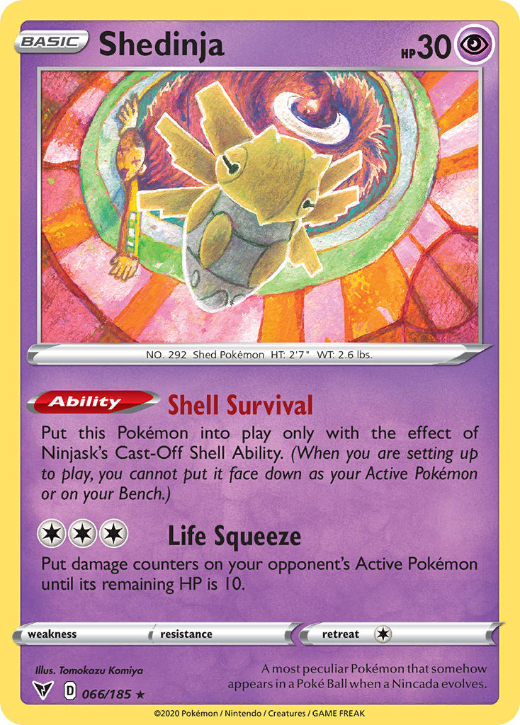Shedinja (066/185) [Sword & Shield: Vivid Voltage] | Cracking-Singles