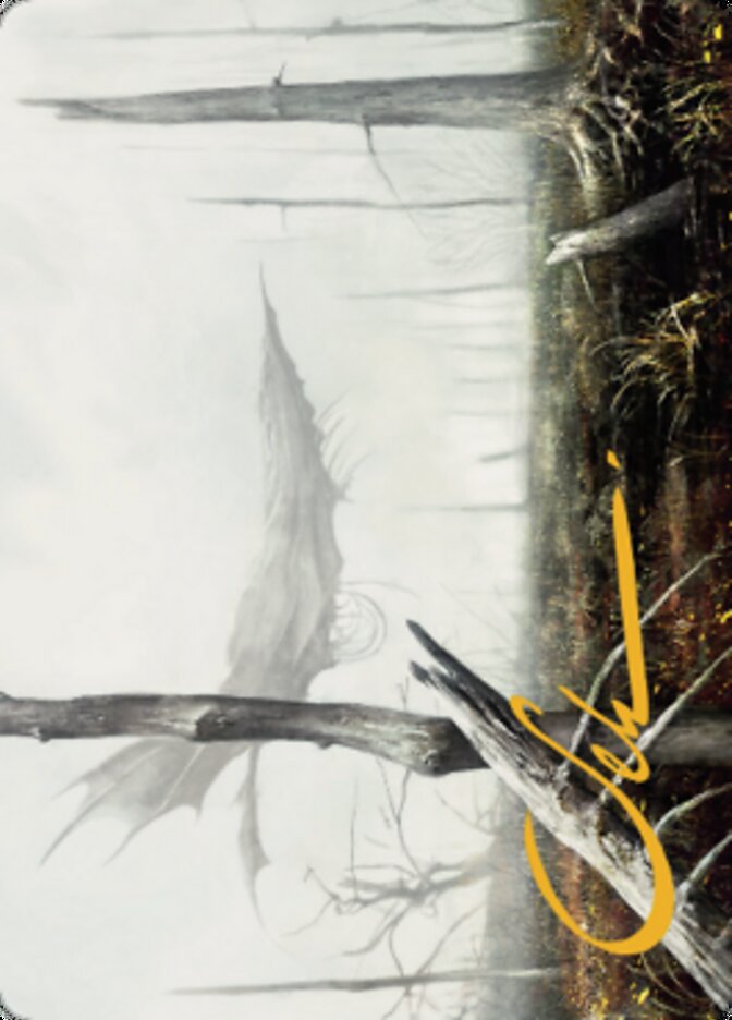 Swamp Art Card (Gold-Stamped Signature) [Dominaria United Art Series] | Cracking-Singles