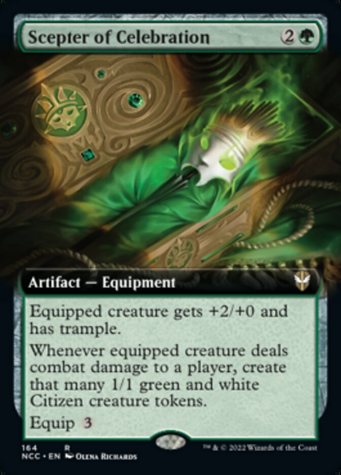 Scepter of Celebration (Extended Art) [Streets of New Capenna Commander] | Cracking-Singles