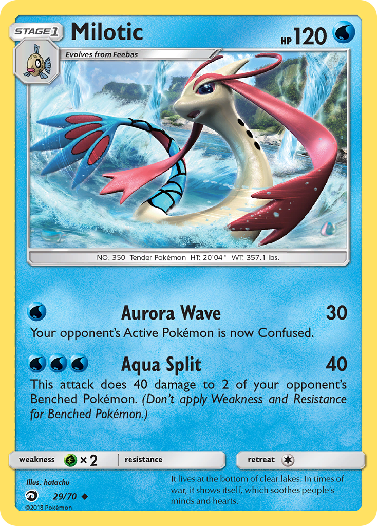 Milotic (29/70) [Sun & Moon: Dragon Majesty] | Cracking-Singles