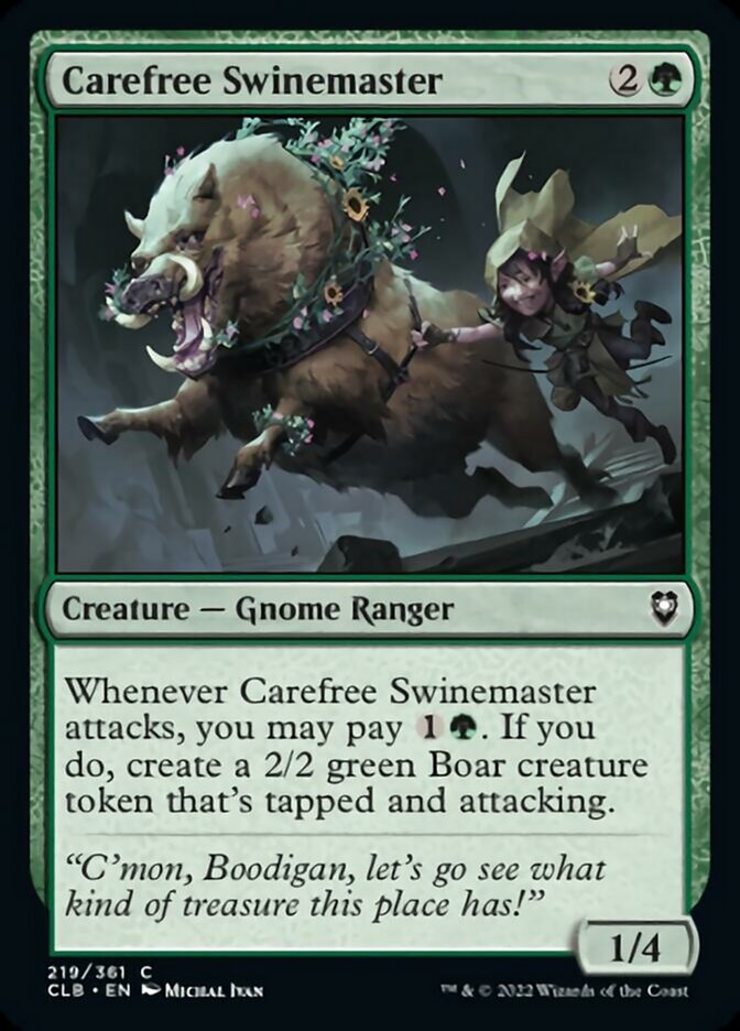 Carefree Swinemaster [Commander Legends: Battle for Baldur's Gate] | Cracking-Singles