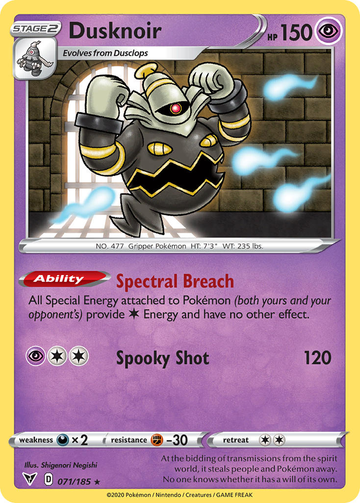 Dusknoir (071/185) [Sword & Shield: Vivid Voltage] | Cracking-Singles