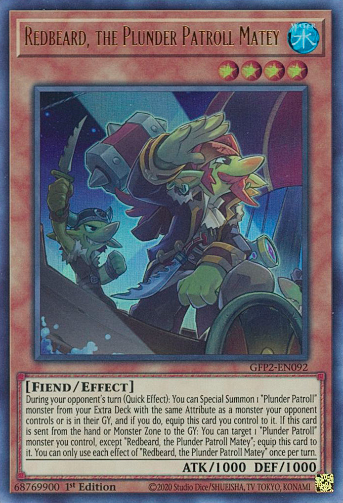 Redbeard, the Plunder Patroll Matey [GFP2-EN092] Ultra Rare | Cracking-Singles