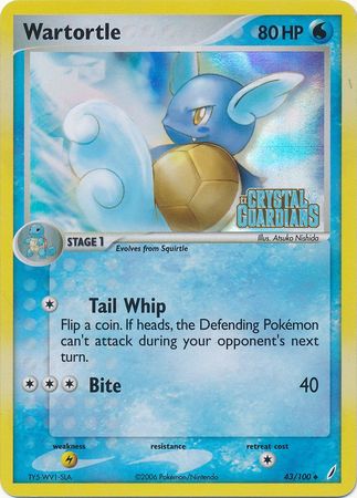 Wartortle (43/100) (Stamped) [EX: Crystal Guardians] | Cracking-Singles