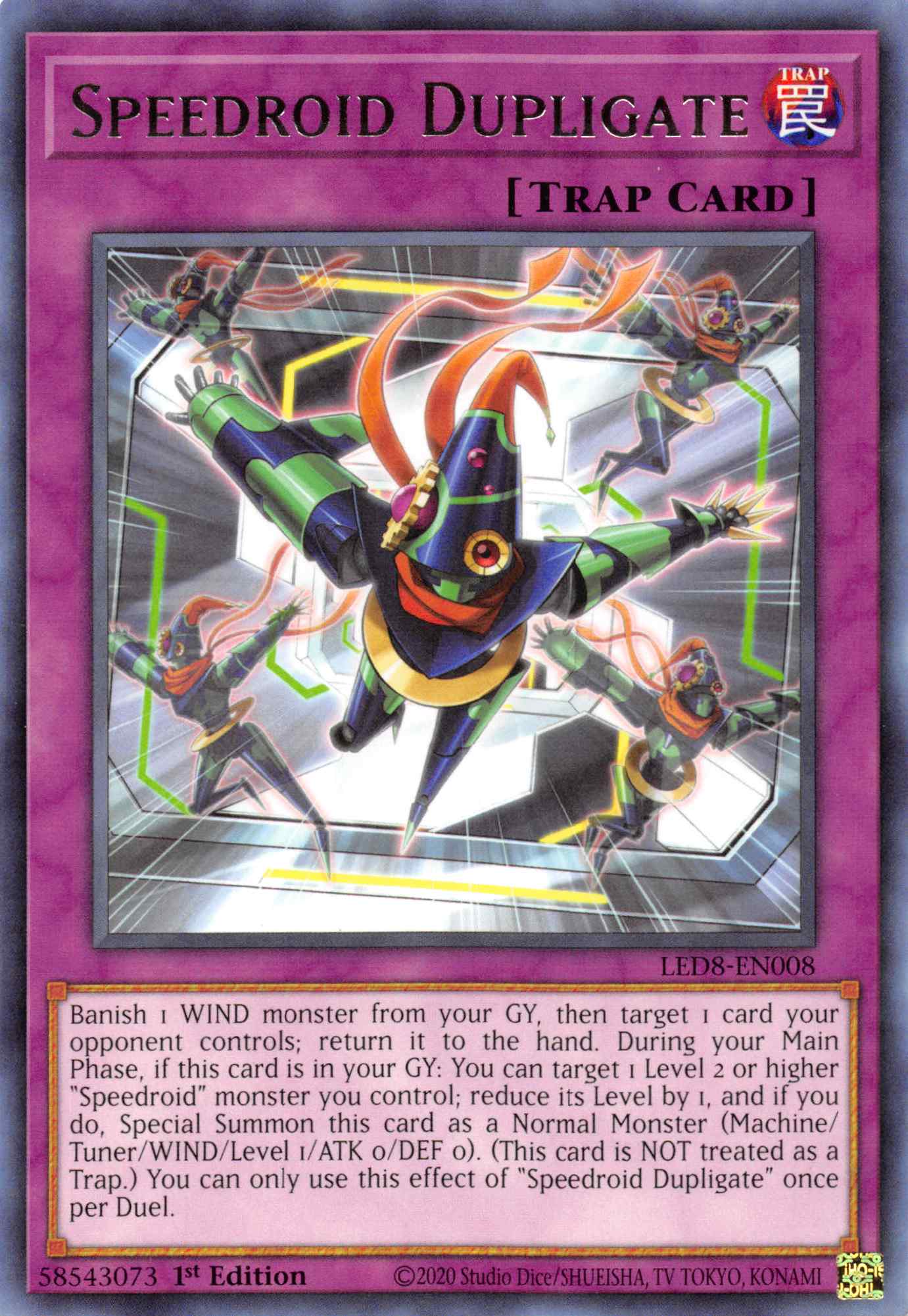 Speedroid Dupligate [LED8-EN008] Rare | Cracking-Singles