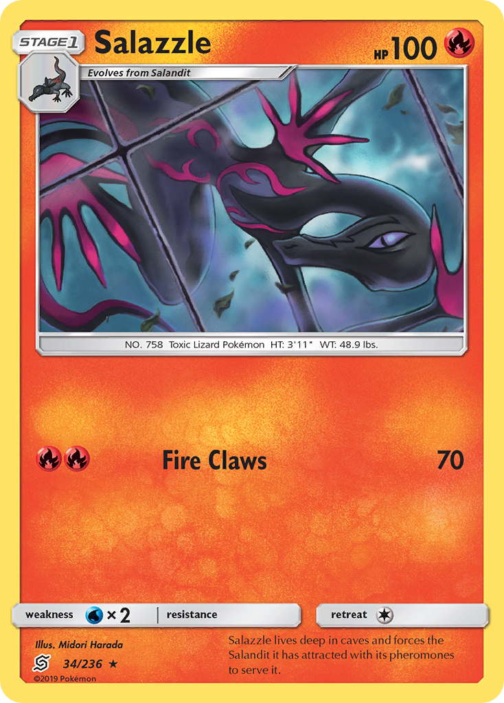 Salazzle (34/236) [Sun & Moon: Unified Minds] | Cracking-Singles