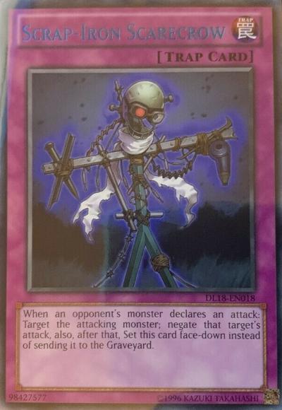 Scrap-Iron Scarecrow (Blue) [DL18-EN018] Rare | Cracking-Singles