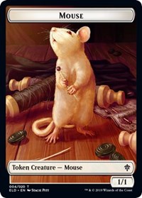 Mouse // Food (17) Double-sided Token [Throne of Eldraine Tokens] | Cracking-Singles