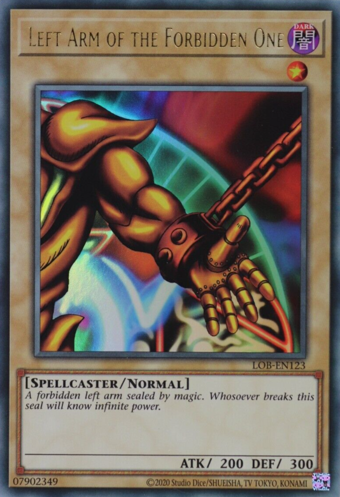 Left Arm of the Forbidden One (25th Anniversary) [LOB-EN123] Ultra Rare | Cracking-Singles