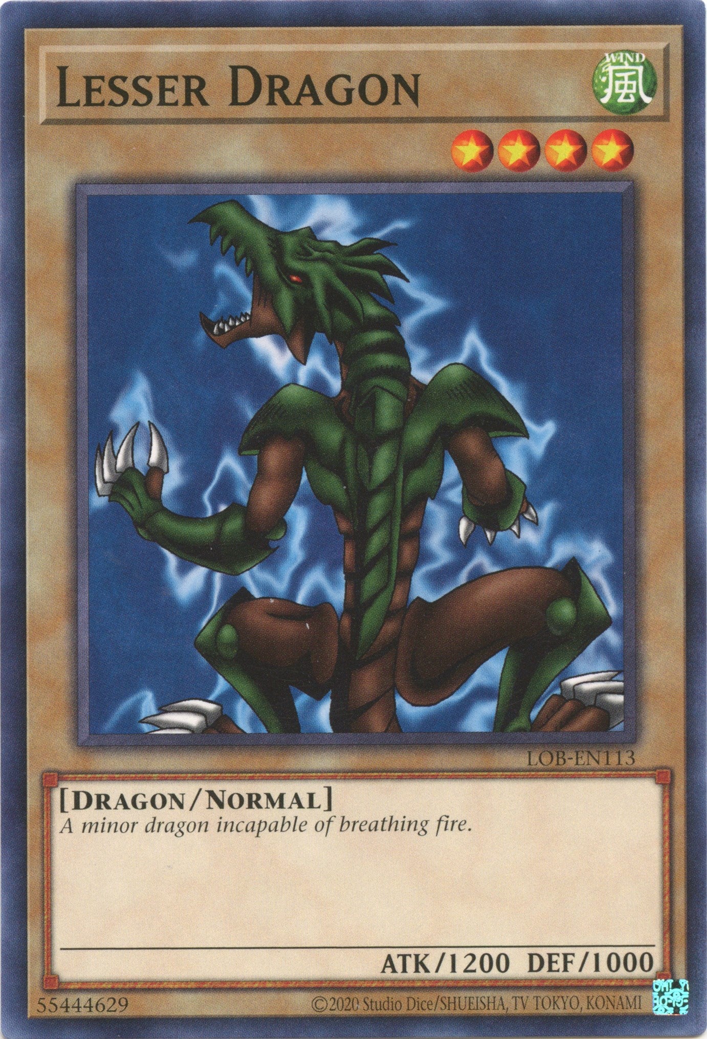 Lesser Dragon (25th Anniversary) [LOB-EN113] Common | Cracking-Singles