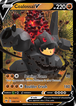 Coalossal V (098/185) [Sword & Shield: Vivid Voltage] | Cracking-Singles