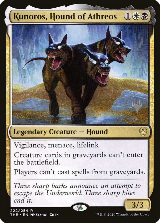 Kunoros, Hound of Athreos (Promo Pack) [Theros Beyond Death Promos] | Cracking-Singles