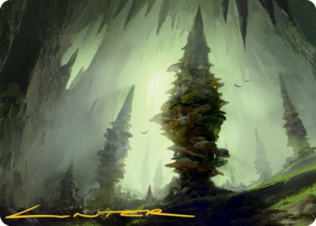 Forest (280) Art Card (Gold-Stamped Signature) [Dungeons & Dragons: Adventures in the Forgotten Realms Art Series] | Cracking-Singles
