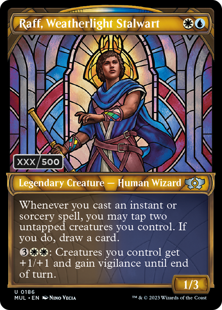 Raff, Weatherlight Stalwart (Serialized) [Multiverse Legends] | Cracking-Singles