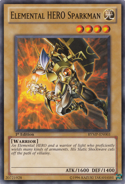 Elemental HERO Sparkman [RYMP-EN003] Common | Cracking-Singles
