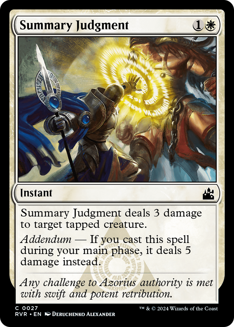 Summary Judgment [Ravnica Remastered] | Cracking-Singles