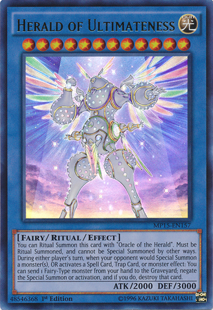 Herald of Ultimateness [MP15-EN157] Ultra Rare | Cracking-Singles