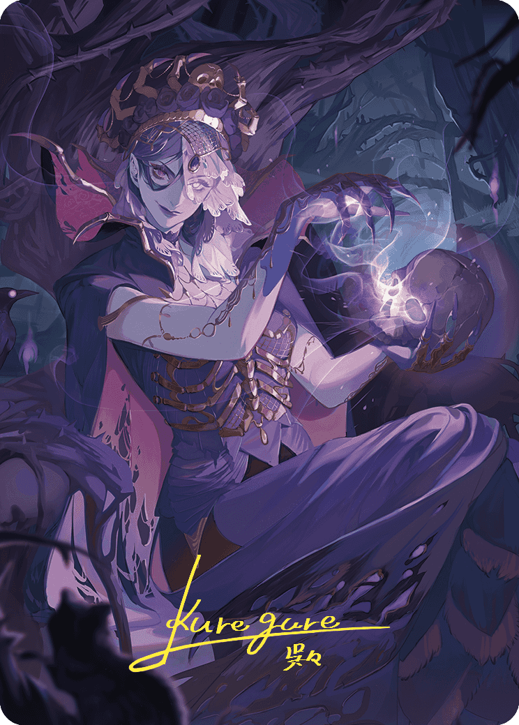 Necropotence Art Card (Gold-Stamped Signature) [Wilds of Eldraine Art Series] | Cracking-Singles