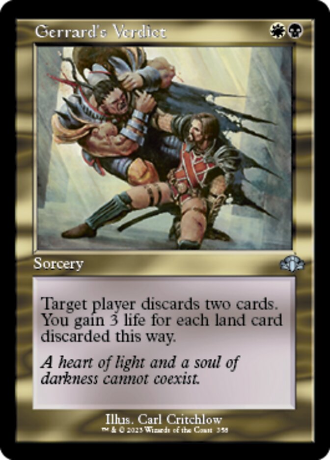 Gerrard's Verdict (Retro) [Dominaria Remastered] | Cracking-Singles
