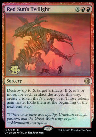 Red Sun's Twilight [Phyrexia: All Will Be One Prerelease Promos] | Cracking-Singles