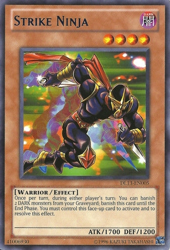 Strike Ninja (Blue) [DL13-EN005] Rare | Cracking-Singles