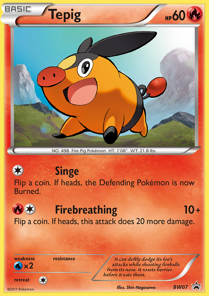 Tepig (BW07) [Black & White: Black Star Promos] | Cracking-Singles