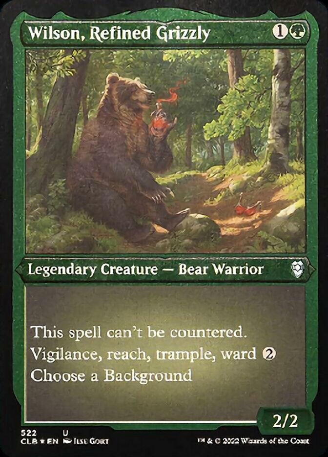 Wilson, Refined Grizzly (Foil Etched) [Commander Legends: Battle for Baldur's Gate] | Cracking-Singles