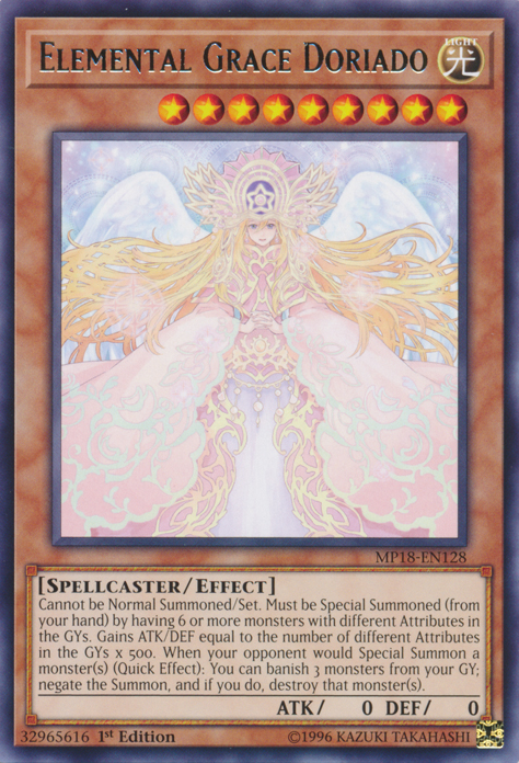 Elemental Grace Doriado [MP18-EN128] Rare | Cracking-Singles