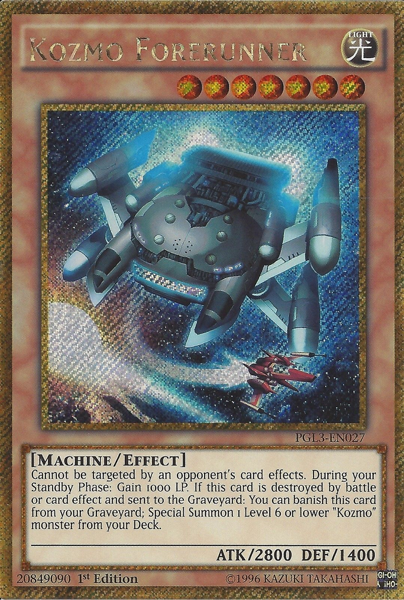 Kozmo Forerunner [PGL3-EN027] Gold Secret Rare | Cracking-Singles
