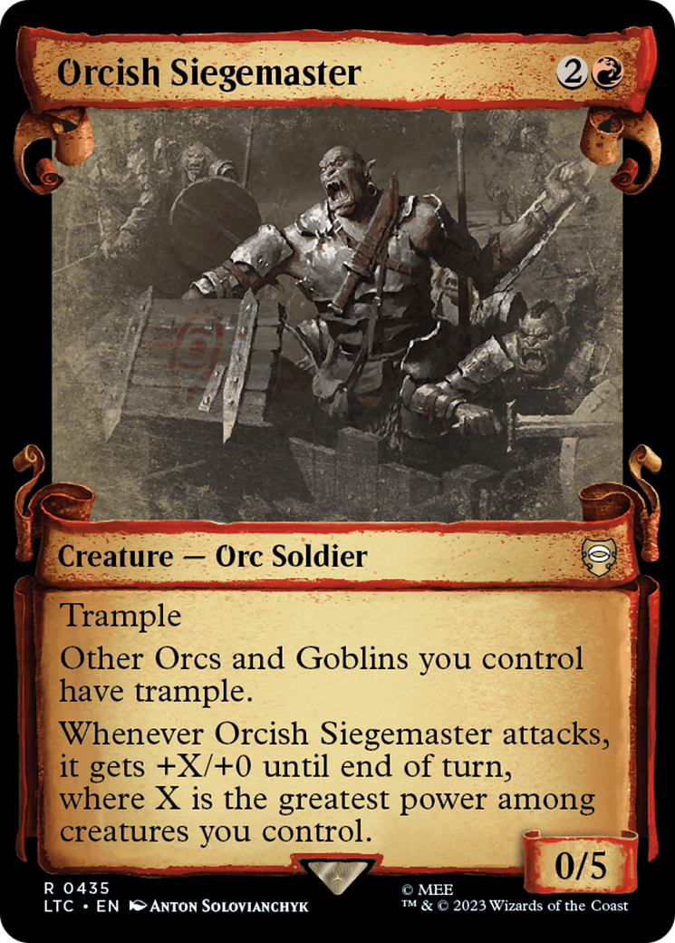 Orcish Siegemaster [The Lord of the Rings: Tales of Middle-Earth Commander Showcase Scrolls] | Cracking-Singles