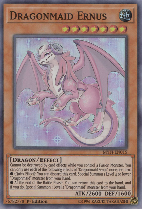 Dragonmaid Ernus [MYFI-EN015] Super Rare | Cracking-Singles