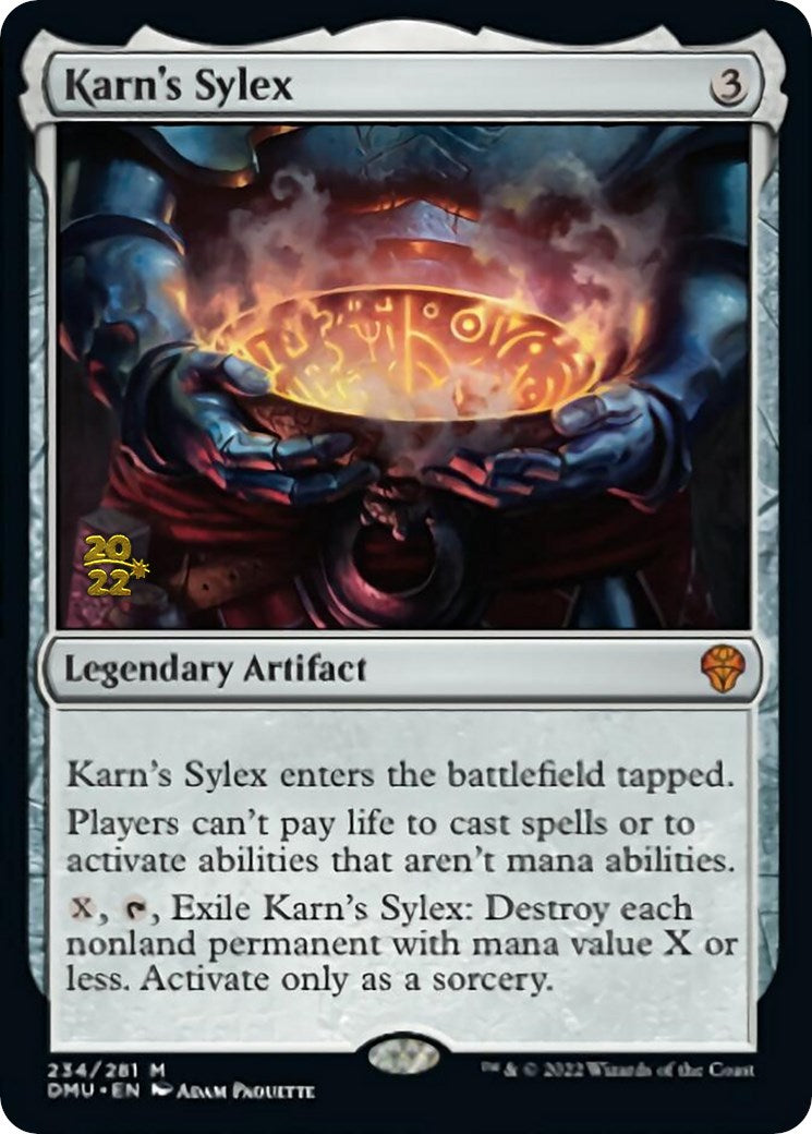 Karn's Sylex [Dominaria United Prerelease Promos] | Cracking-Singles