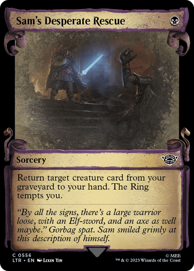 Sam's Desperate Rescue [The Lord of the Rings: Tales of Middle-Earth Showcase Scrolls] | Cracking-Singles