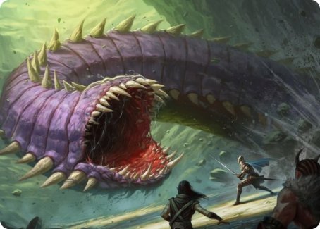 Purple Worm Art Card [Dungeons & Dragons: Adventures in the Forgotten Realms Art Series] | Cracking-Singles