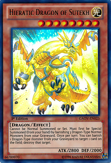 Hieratic Dragon of Sutekh [GAOV-EN025] Ultra Rare | Cracking-Singles