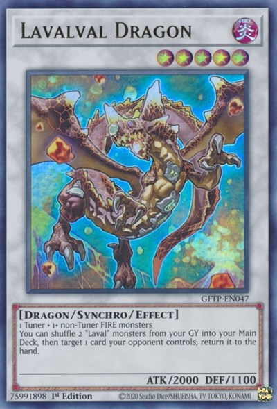 Lavalval Dragon [GFTP-EN047] Ultra Rare | Cracking-Singles