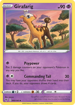 Girafarig (065/185) [Sword & Shield: Vivid Voltage] | Cracking-Singles